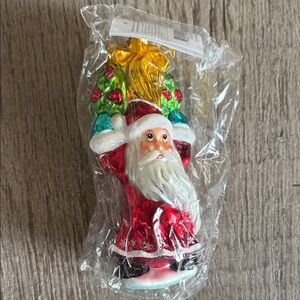 Santa Claus Jubilee Holiday Ornament Christopher Radko new in box